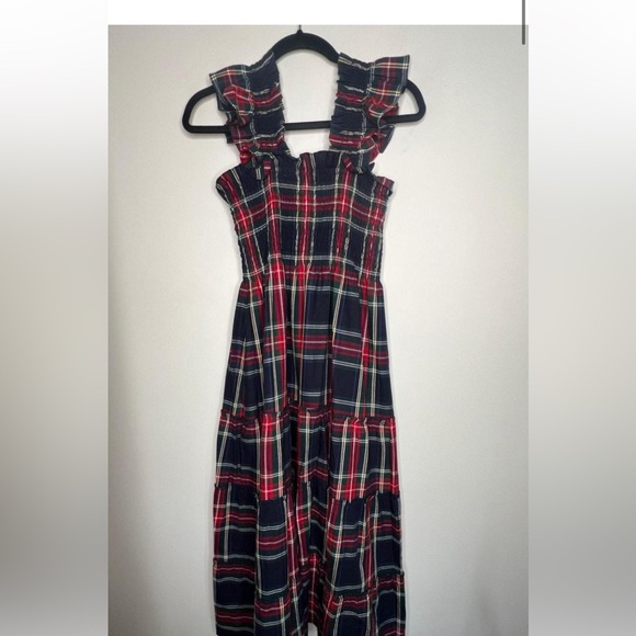 Hill House The Ellie Navy Tartan Plaid Nap Dress - Picture 5 of 7